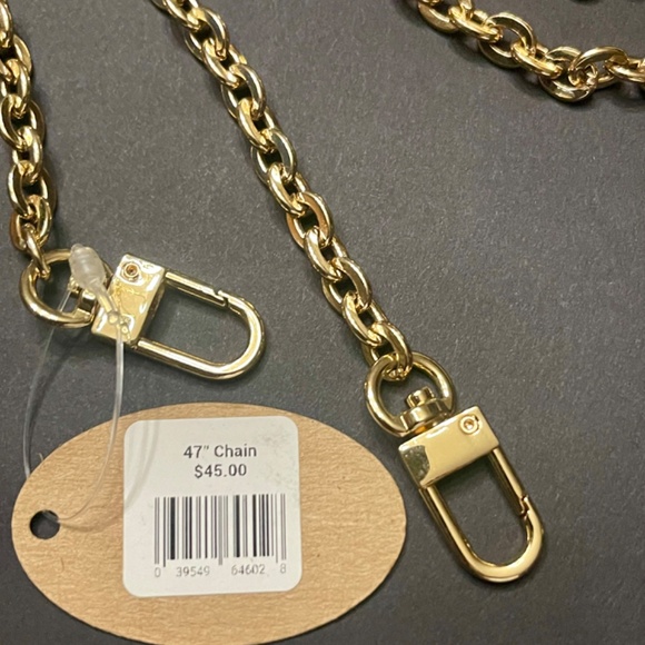 Luxury Gold Crossbody Chain Replacement Strap 47” – with Swivel Clasps - Picture 4 of 6